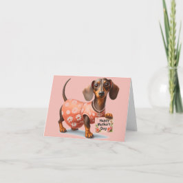 Älsklig Dachshund Morsdags kort