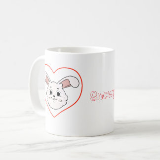 Älsklig Kanin Kanin Hjärtmugg - Kanin Älskare Gåva Kaffemugg