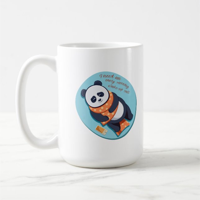 älsklig panda behöver morgonväckning kaffemugg (Vänster)