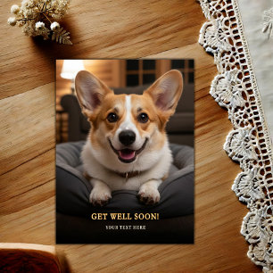 Älsklig Pembroke Welsh Corgi Snart Bättre Vykort