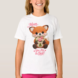 Älsklig Rävmamma Du Är Den Bästa Söta Mors Dag T Shirt