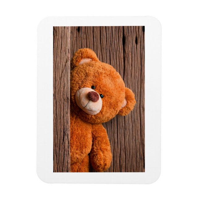 Älsklig Teddybjörn Barnkalas Save The Date Magnet (Vertikal)
