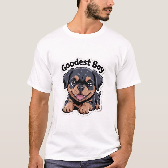 Älsklig Valp Ansikte T-shirt | Stor Present för Hu (Framsida)
