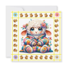 Älskliga Djurungar Tema - Inbjudan