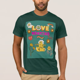 Älskliga mänskligheten, vara snäll t-shirt – Posit