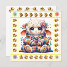 Älskliga smådjur tema - Inbjudan