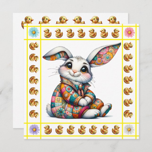 Älskliga smådjur tema - Inbjudan (Fram/baksida)