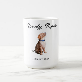 älskligt husdjur namn datum foto bar drinkar på os kaffemugg