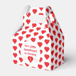 Älskling 1:a födelsedag presentaskar