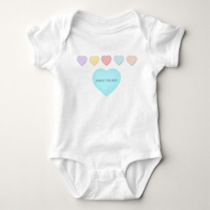 Älskling Baby Mint Grönt Hjärtar Spädbarnsskap T-shirt