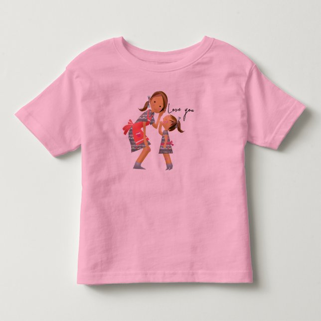 älskling baby  småbarn t-shirt (Framsida)