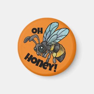 Älskling! Cute Bee Magnet