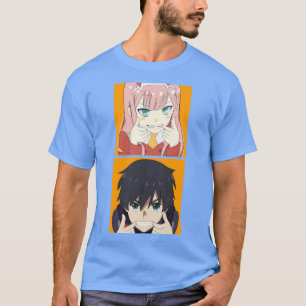 Älskling i franxen Zero Two och Hiro T Shirt