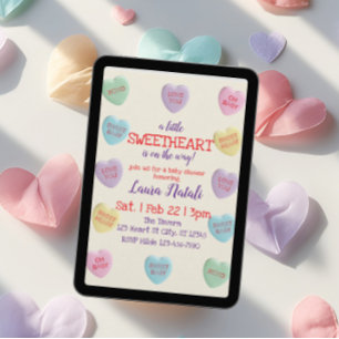 Älskling på väg, Godis Bebis Babyshower Inbjudningar