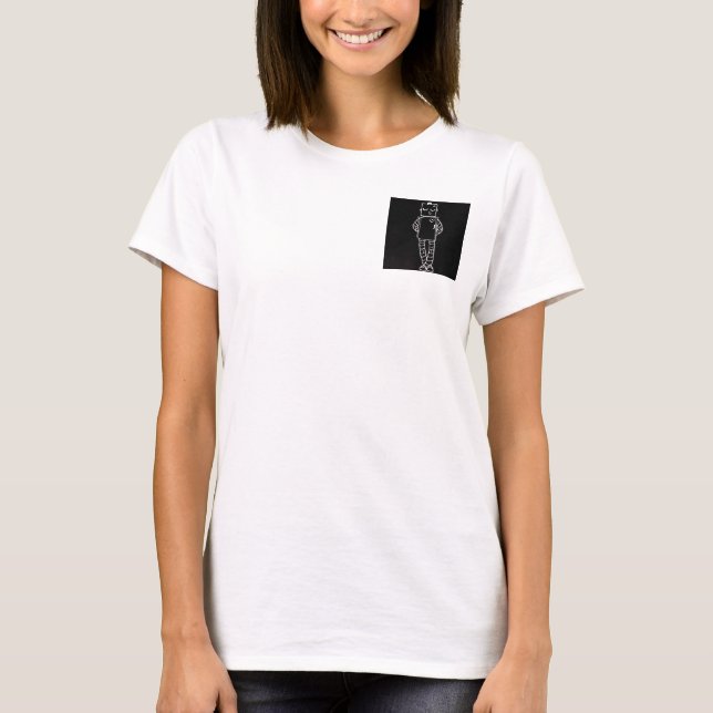Älskling Robot Women's Zip Up T-shirt (Framsida)