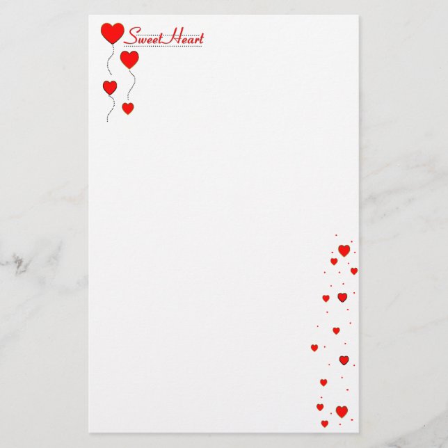 Älskling Stationery Brevpapper (Framsida)