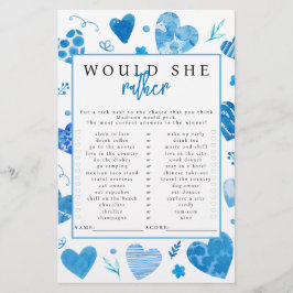Älskling Väljer Hon Hellre Baby Shower-spel