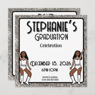 Älskling Vit Silver Dansare: #1 Inbjudningar