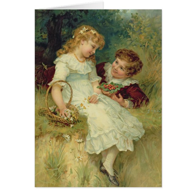 Älsklingar från pearsna Ettårig växt, 1905 Hälsningskort (Framsidan)