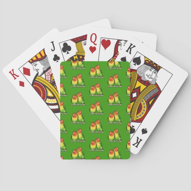 Älsklingar Romantisk Alla Hjärtans Pixel Konst Mön Casinokort (Baksidan)