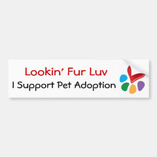 Älsklings- Adoption_Heart-Paw_Lookin päls Luv Bildekal