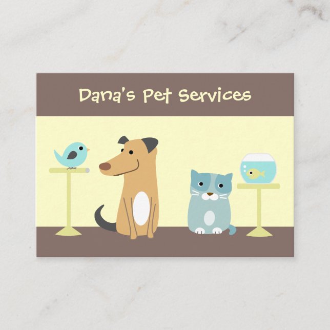 Älsklings- barnvakt visitkort (Framsida)