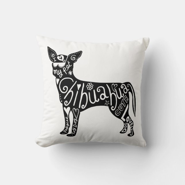 Älsklings- Chihuahuahund Kudde (Framsida)