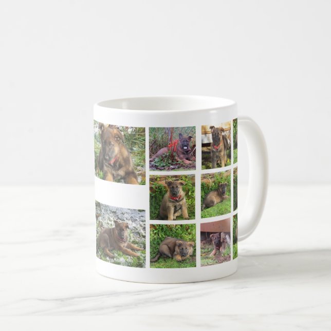 Älsklings- Collagefotomugg (anpassningsbar) Kaffemugg (Framsida höger)