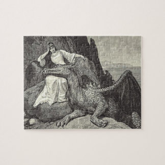 Älsklings- drake och jungfru pussel