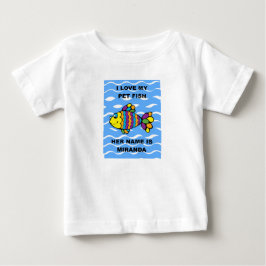 ÄLSKLINGS- FISKSMÅBARN FIN JERSEY T-TRÖJA TEE SHIRT