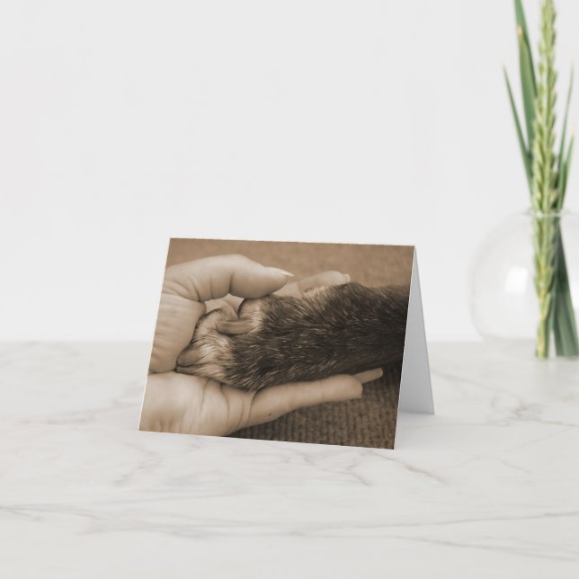 Älsklings- förlust - handlag av en ängel kort (Framsida)