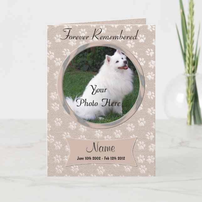 Älsklings- meddelande för förlusthund- eller (Framsida)