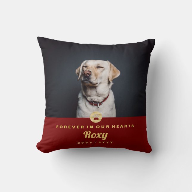 Älsklings- minnes- namn och år för foto för kudde (Framsida)