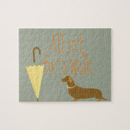 Älsklings- paraply för hund pussel