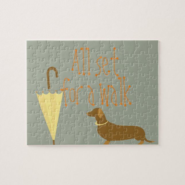 Älsklings- paraply för hund pussel (Horisontell)