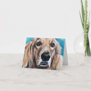Älsklings- porträtt - guld- Retriever Kort