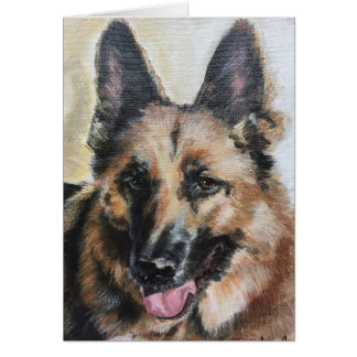 Älsklings- porträtt - tysk herde II Hälsningskort