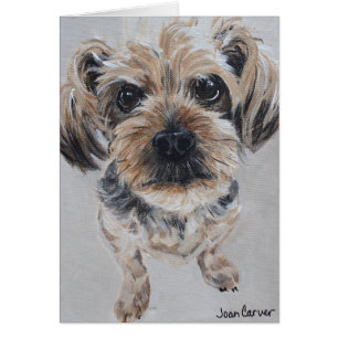 Älsklings- porträtt - Yorkshire Terrier Hälsningskort