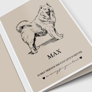Älsklings- sympati Cards den   bästa vänsamoyeden Kort