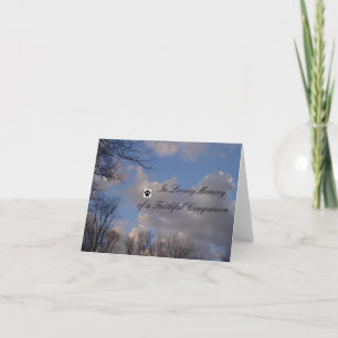 Älsklings- sympati Notecard Kort