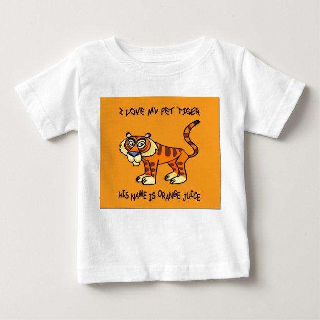 ÄLSKLINGS- TIGERSMÅBARN BÖTFÄLLER DEN JERSEY T-SHIRT (Framsida)