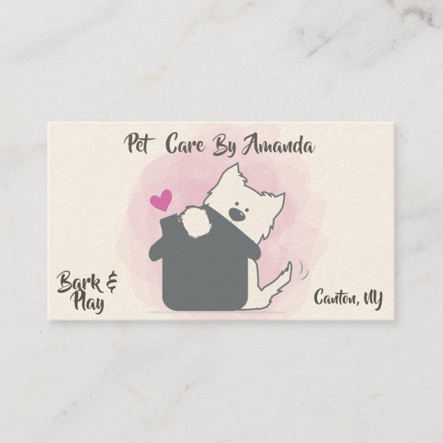 Älsklings- visitkortar för logi för visitkort (Framsida)