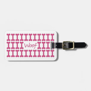 ÄLSKLINGS- WOOF FÖR CHIC_LUGGAGE/BAG TAB_PINK BAGAGEBRICKA