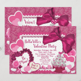 Älsklingvalentin party för dag inbjudningar