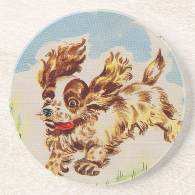 älskvärd cocker spaniel-valp på rymmen underlägg (Framsidan)