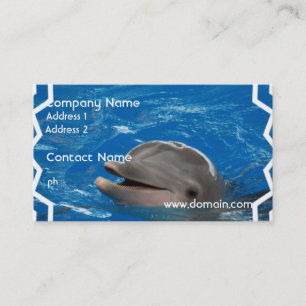 Älskvärd delfin visitkort