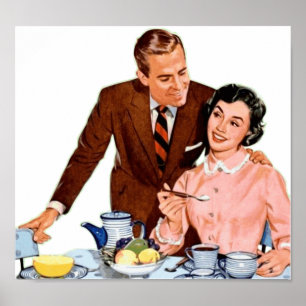 Älskvärd frukost poster
