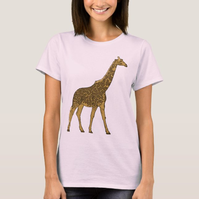 Älskvärd giraff t-shirt (Framsida)