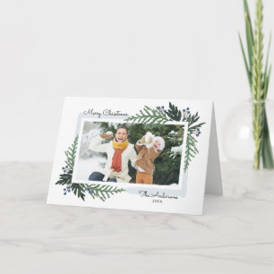 Älskvärd helgdag - kort för julfotohälsning