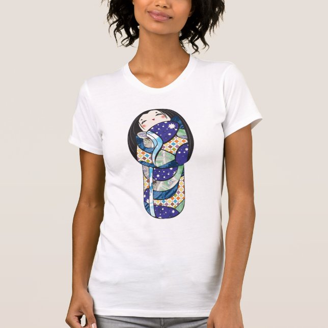 Älskvärd Japan docka T-shirt (Framsida)